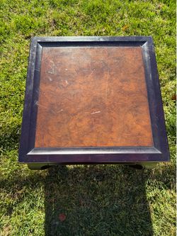 Black Wood Accent Table