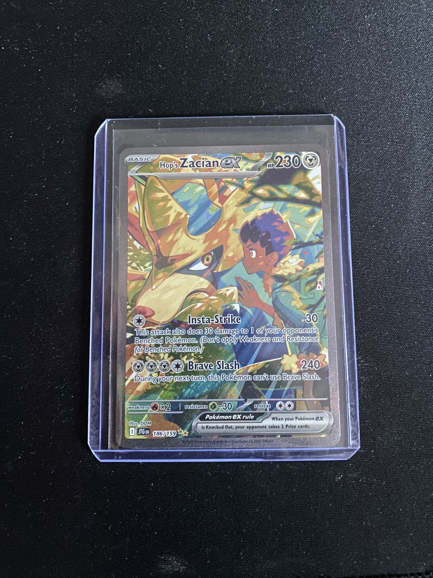 Hop’s Zacian EX Pokémon Card