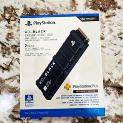 New Western Digital Black SN850 2TB Internal SSD  PCIe Gen 4 x4 NVMe with Heatsink for PS5 and PC