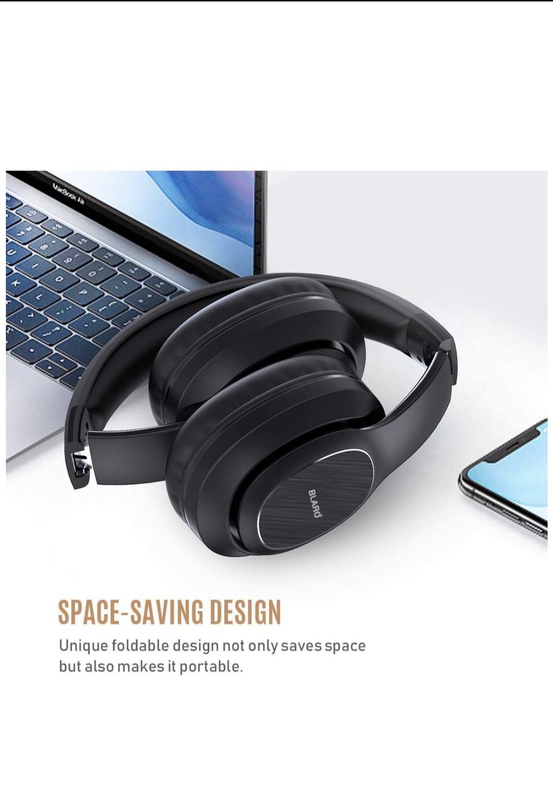 Brand new wireless headphone with blue tooth