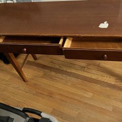 Wood Thomasville Side Bar Console Sofa Drawer Table 