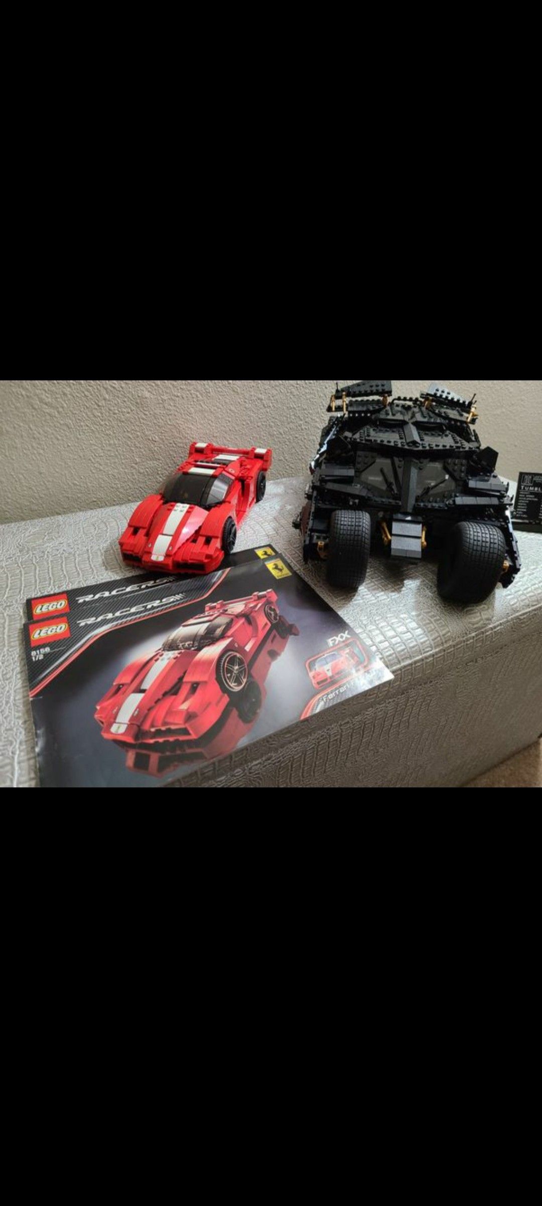 Bundle Lego batman tumbler #76023 and Ferrari fXX 1:17 #8156 .