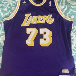 Dennis Rodman Hardwood Classic Authentic La Lakers Jersey