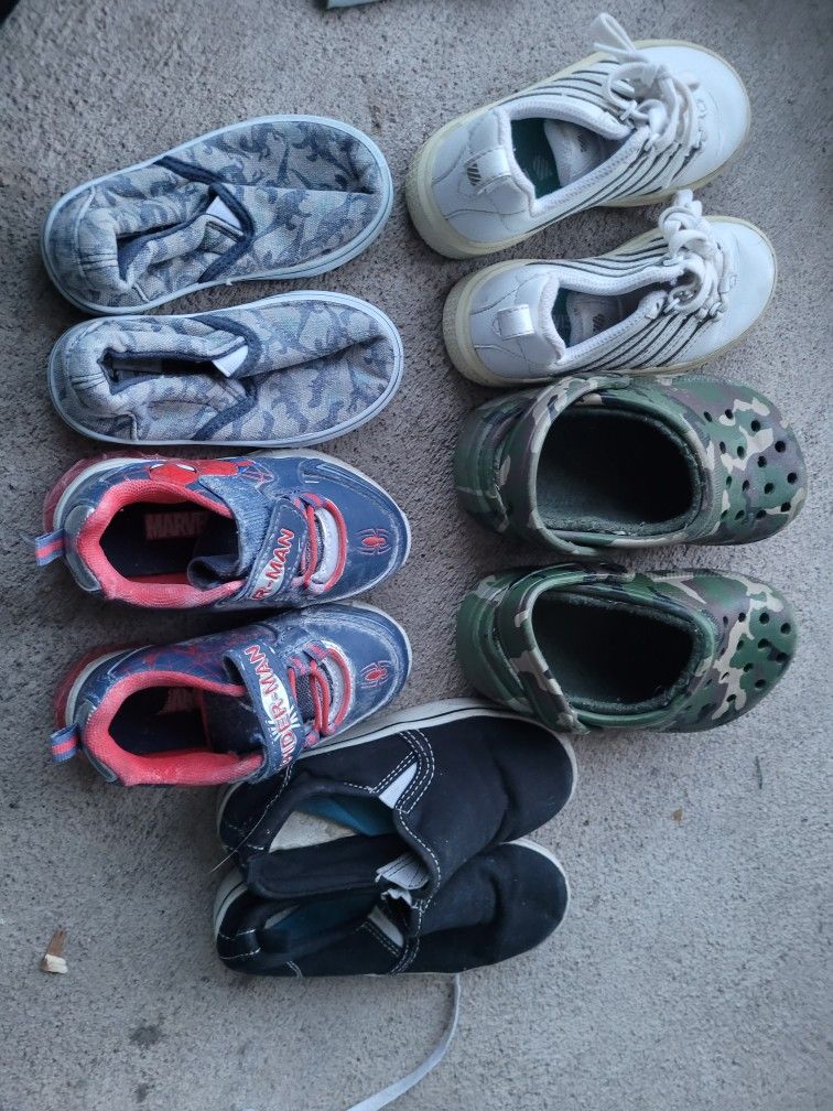 5 Different Toddler Shoes Size 7, 11 And 12s