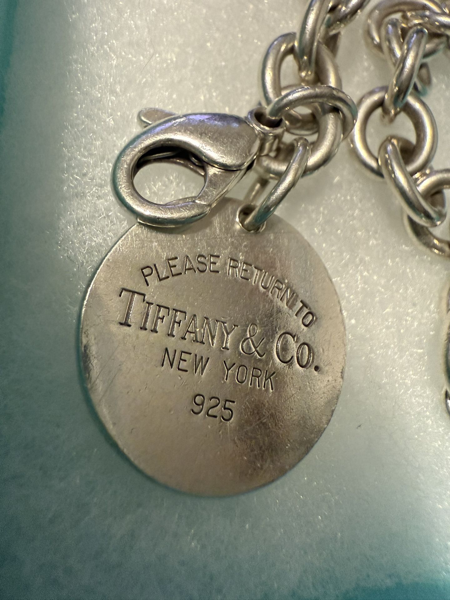 Tiffany & Co. Round Tag Charm Bracelet