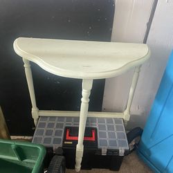 Half moon table $5