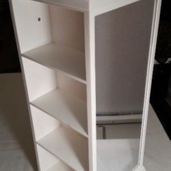 American Girl White Mirrored Wardrobe 