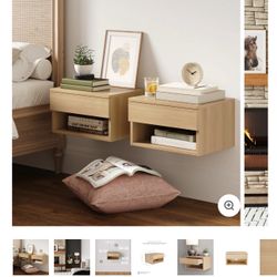 Nathan James Floating Nightstand Set Of 2