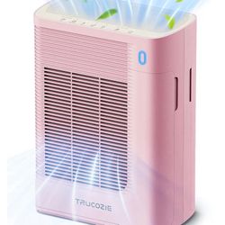 Trucozie Air Purifier for Home Large Room Bedroom Up to 1937 Ft² in 1 Hr With Double-sided Air Inlet, Air Quality and Light Sensors, HEPA Sleep Mode f