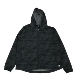 Vuori Outdoor Trainer Shell Jacket Womens XL Black Camo Full Zip Hoodie VW501