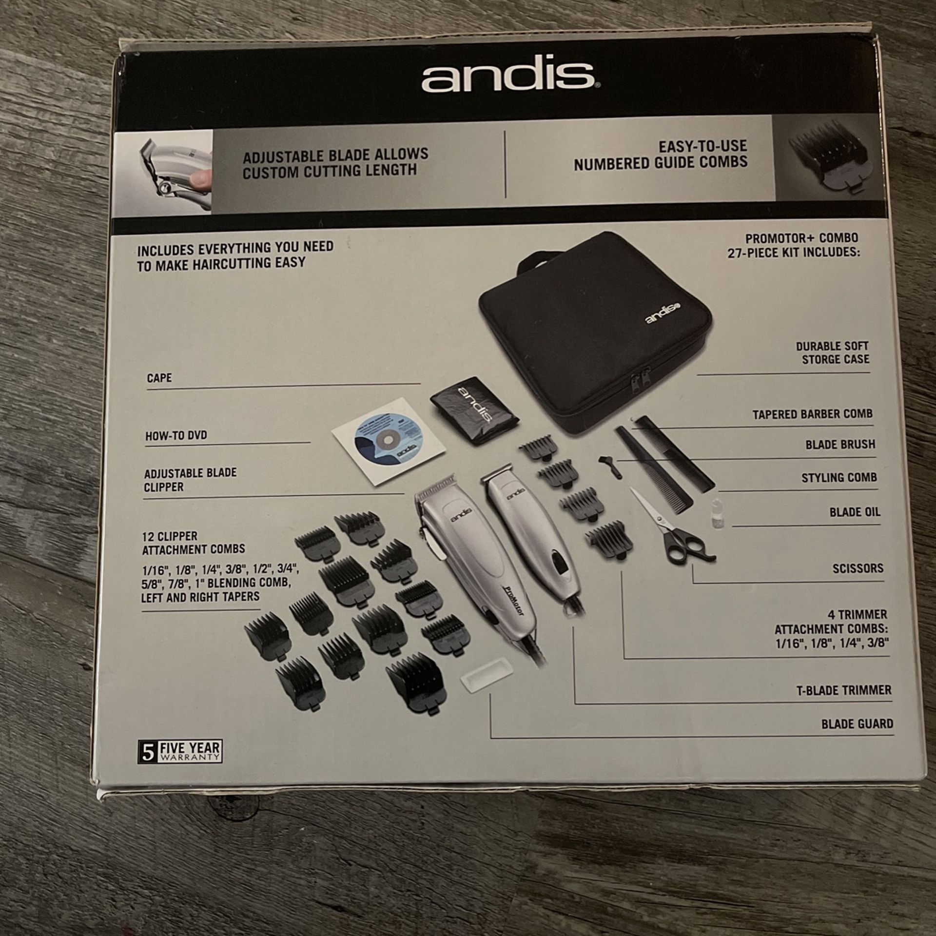 Andis  Combo Pack Clipper 