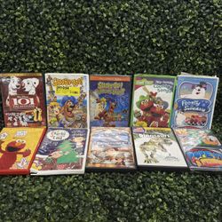 🎄 Kids DVD Lot x10 – Scooby-Doo, Ratatouille, Sesame Street, Frosty (#6)