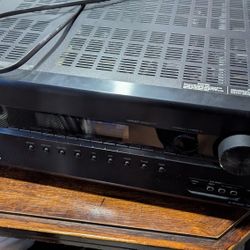 Onkyo Receiver And 7 Onkyo Speakers.