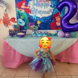 Little Mermaid Dress Costume 