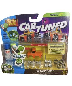 Car Tuned Custom Shop Orange 1987 Chevy C10 U-Cast Series 1 Custom 23 Piece Kit