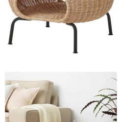 IKEA GAMLEHULT Ottoman With Storage Rattan