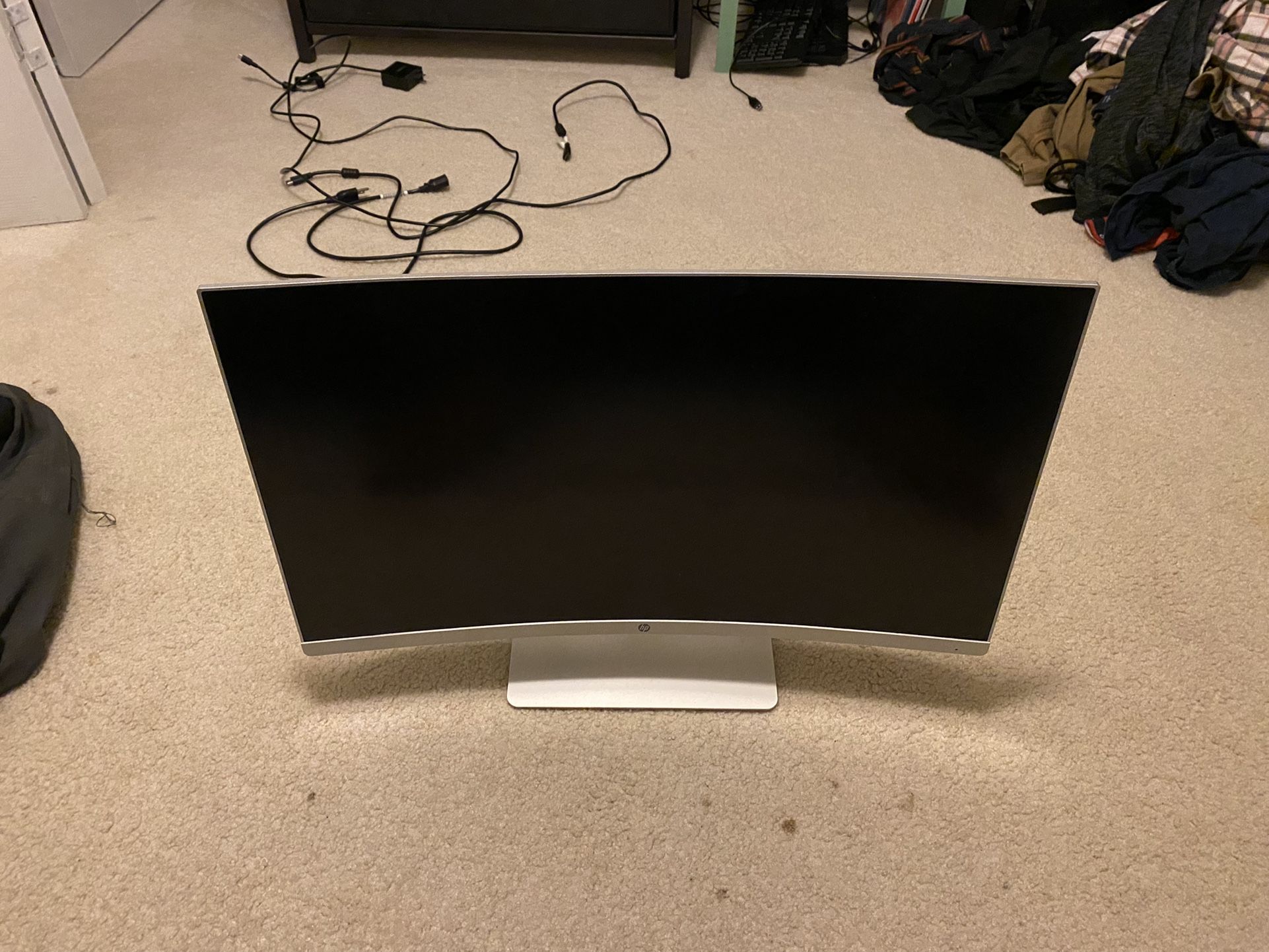 Hp 27 Inch Curved Monitor Display 