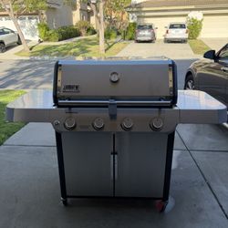 Weber Genesis S-415 4 Burner Natural Gas Grill Stainless Steel