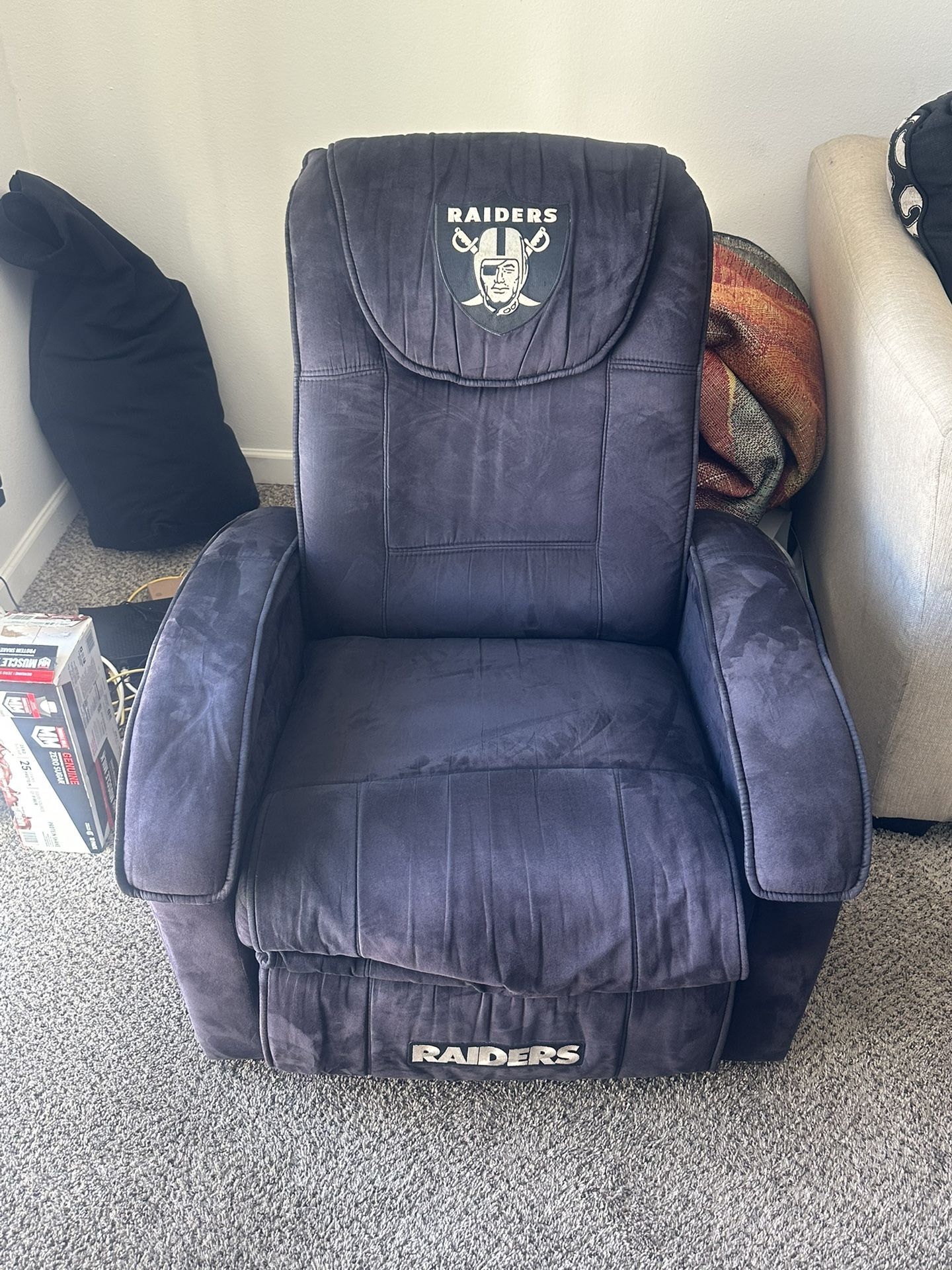 Las Vegas Raiders NFL Recliner - Perfect for Fan Cave or Game Room