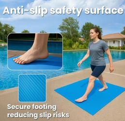 Extra Large Swimming Pool Ladder Mat, 36" x 36" Inch Protective Pool Pad Step Ladder Pad for Above Ground Swimming Pools Liner & Stairs

New