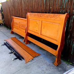 Queen Size Solid Wood Bed Frame