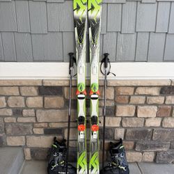 SKI PACKAGE K2 AMP PHOTON 174cm Dalbello Krypton Boots sz 26.5 Poles