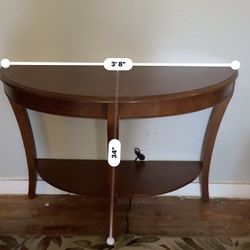 Half Circle Entry Table