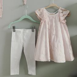 Baby Girl 12 Months Blush Pink Tunic Dress