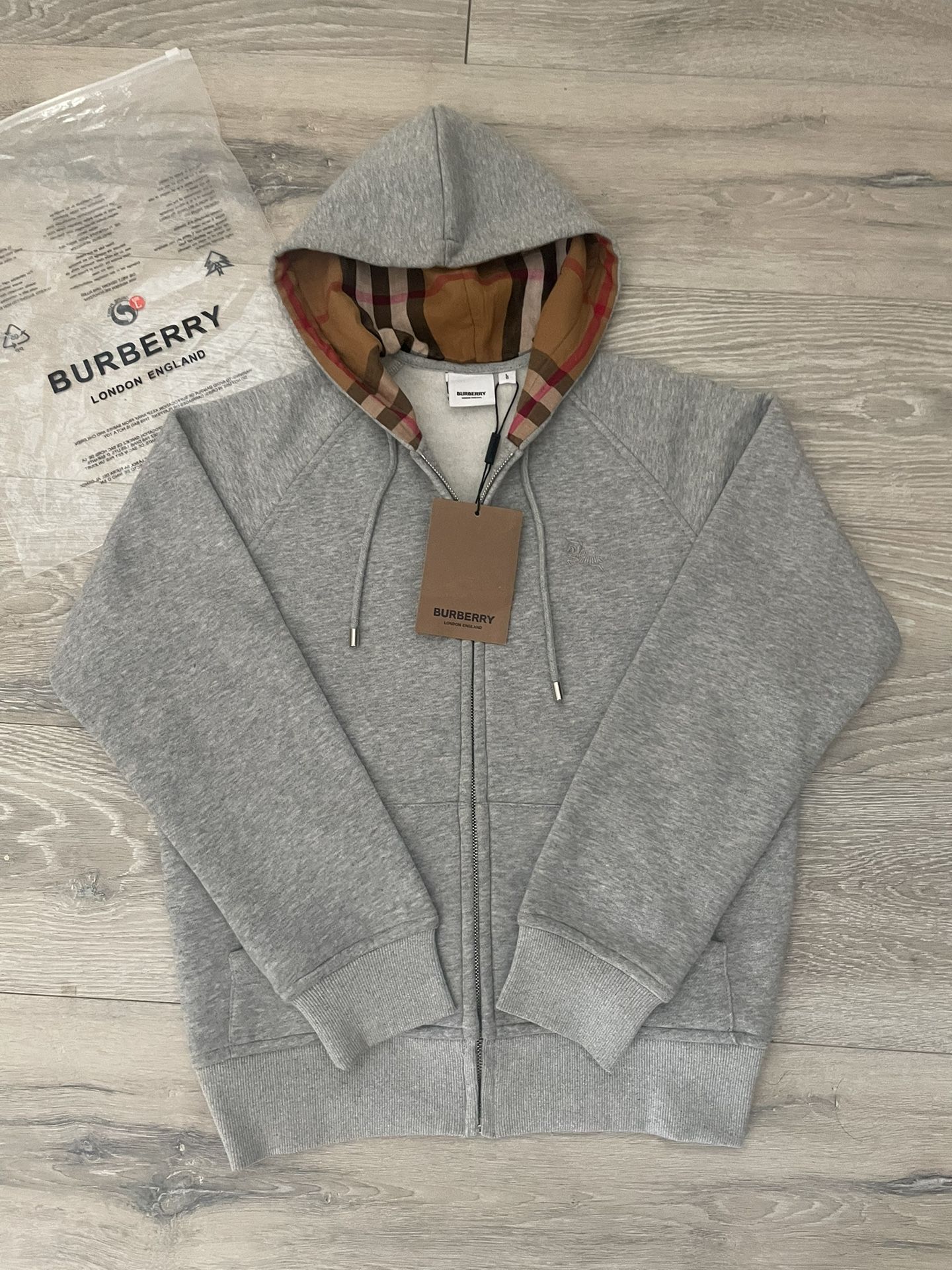 Girl Grey Burberry ZipUp