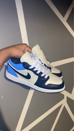 CUSTOM Air jordan 1 low obsidians