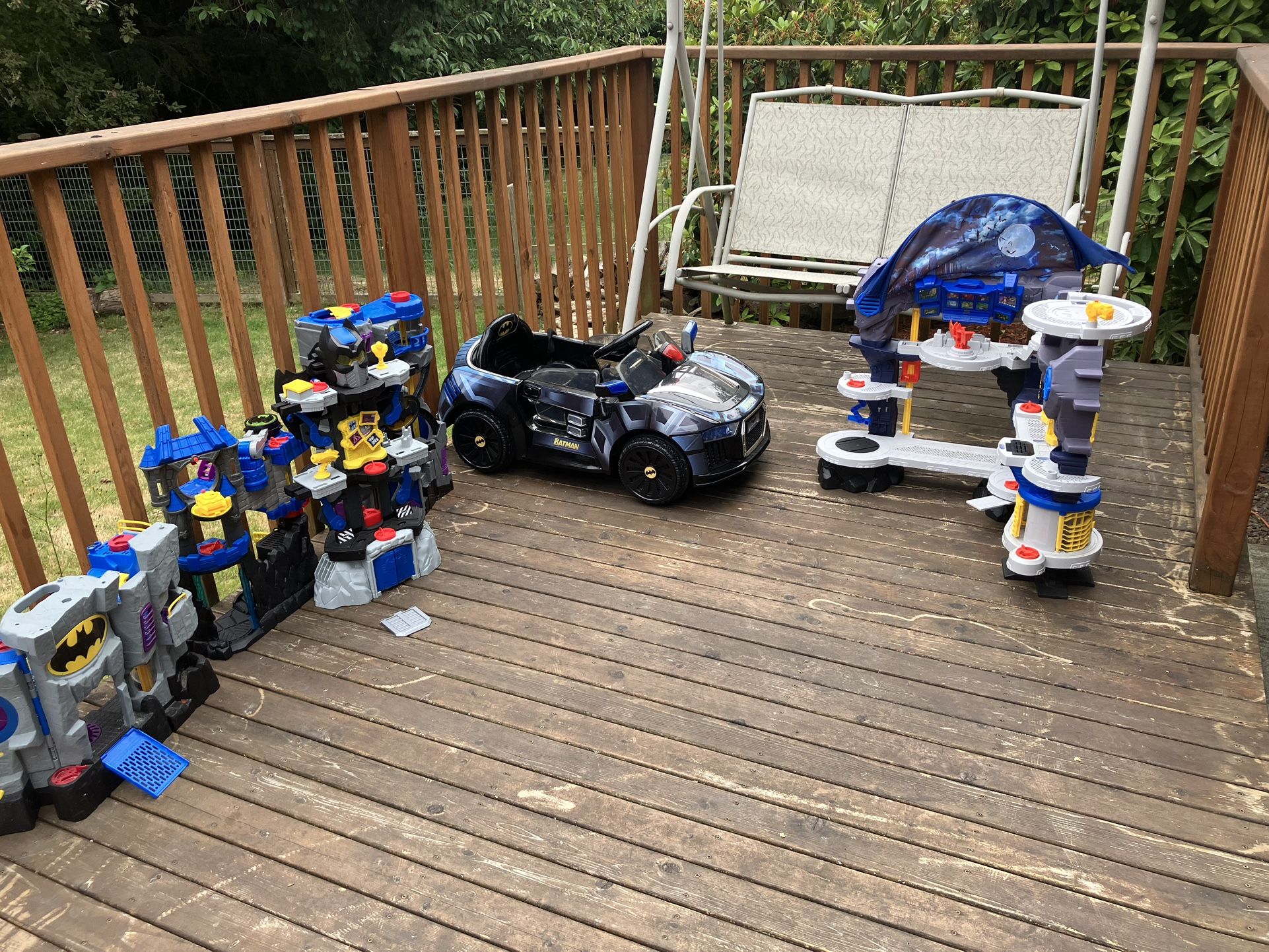 Free- Multiple Bat Man Caves And Bat man Car