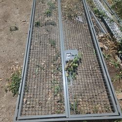 2x door security gate ten foot tall by four foot wide