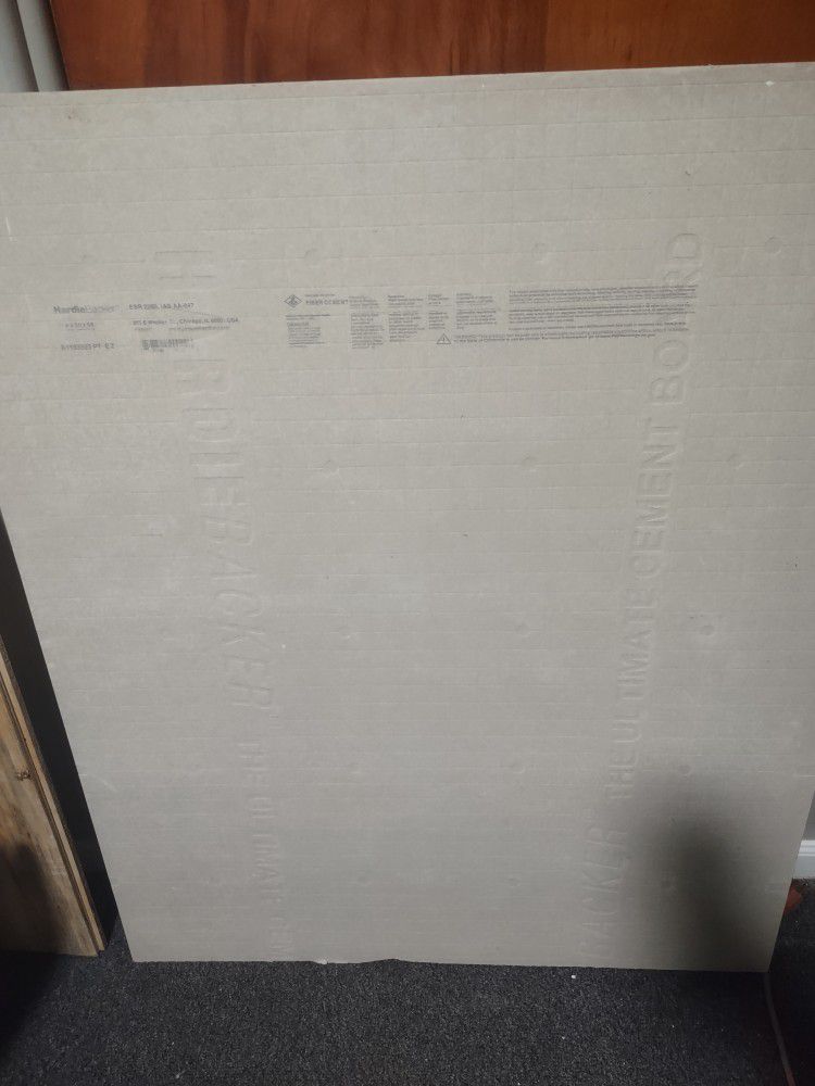 hardy backer cement board 