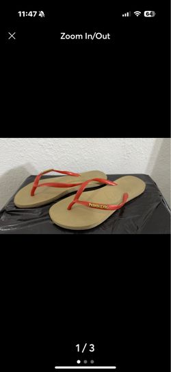 Havaianas Flip Flops Red/Beige – Size 6