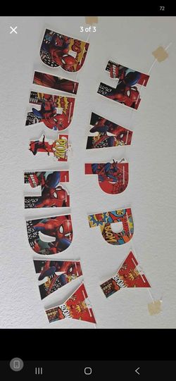 Spiderman birthday decorations