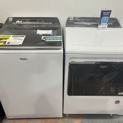 Set Whirlpool Washer Smart Top Load & Electric Dryer 