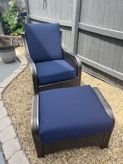 Swivel Outdoor Chair And Ottoman