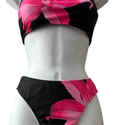 ZAFUL High Cut Bandeau Bikini Women’s Small NWT