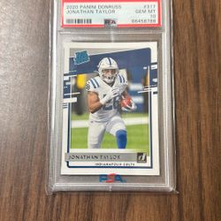 Johnathan Taylor 2020 Panini Donruss - PSA - GEM MT 10