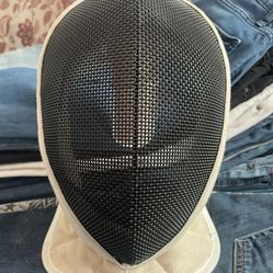 Fencing Mask Mesh Black Beige Very Nice & Solid Gear Weighs About 2.5 Pounds