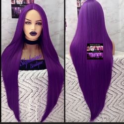 Human Hair Blended Lace Front Wig 