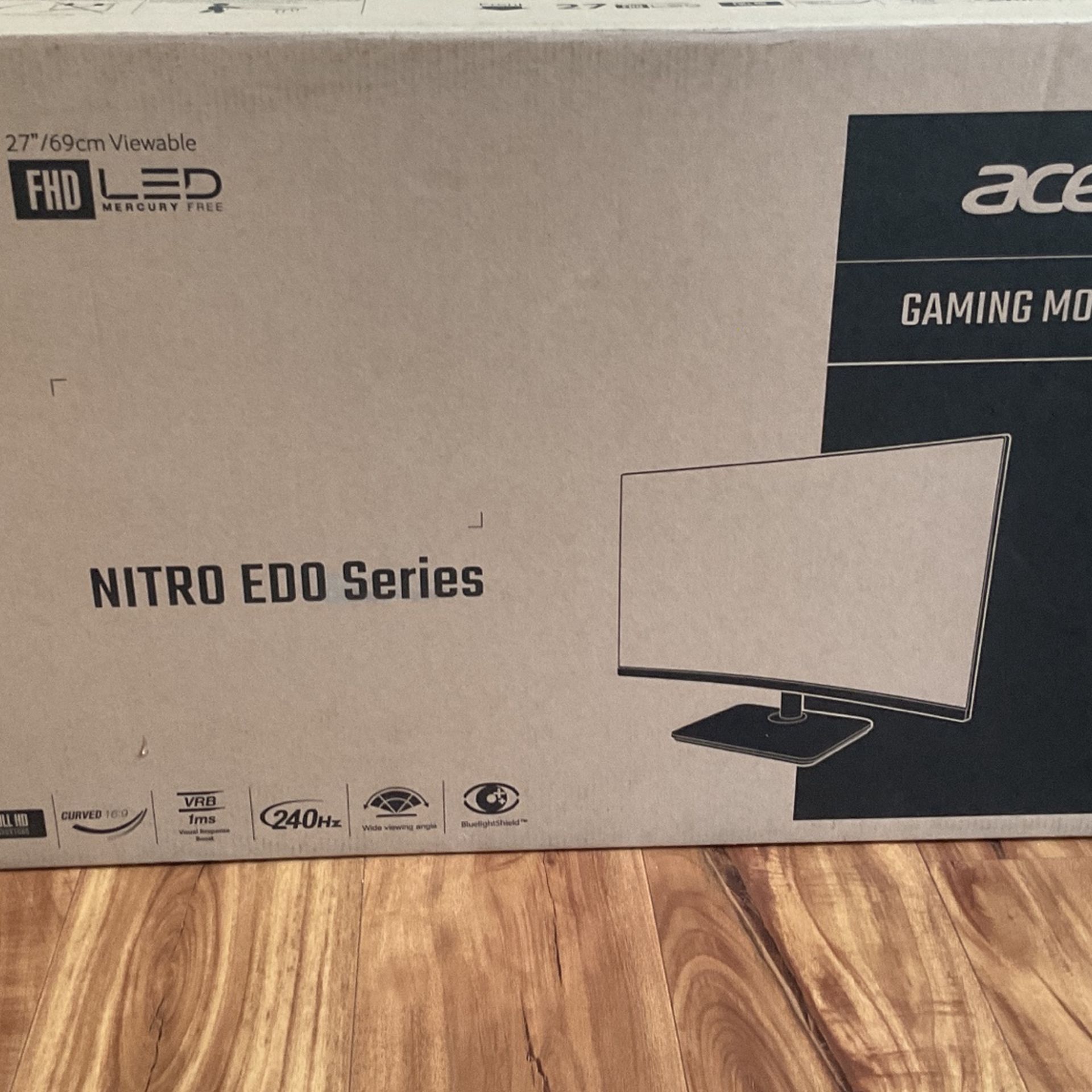 27” Acer Nitro ED270 240hz Gaming Monitor (Brand new, Unopened)