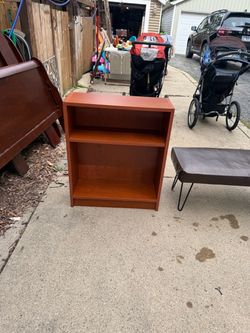 Book shelf, 30 high, 25 w, 10 deep, adjustable shelves, $20