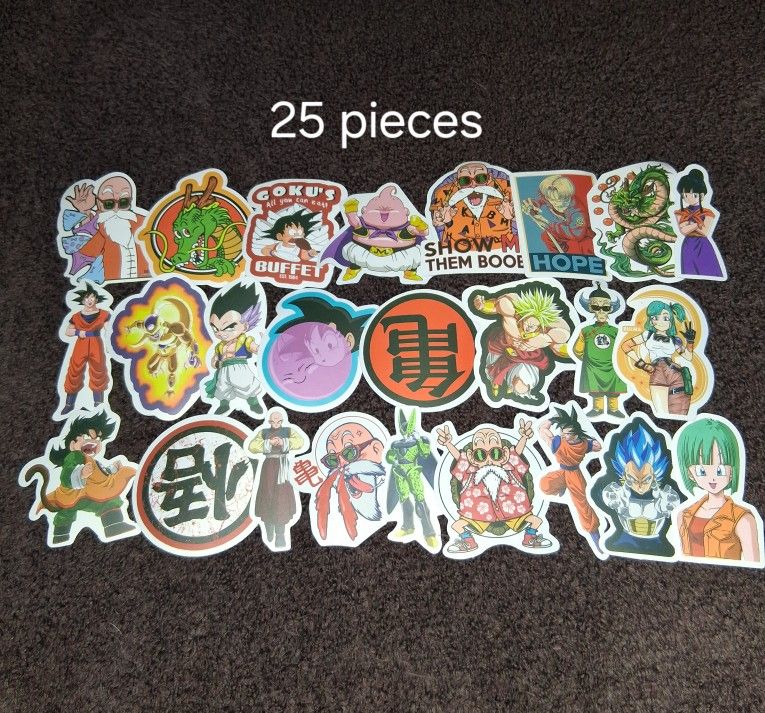 Dragon Ball 25 Piece Stickers $5 For All
