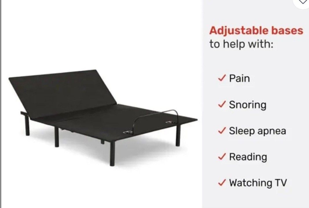 Full Size Adjustable Bed With Mattress 