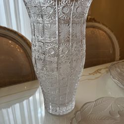 Beautiful crystal vase