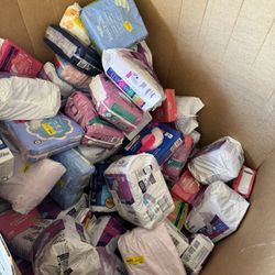 Almost 4 Gaylord Full Of Maxi Pads Panty Liners All For $150