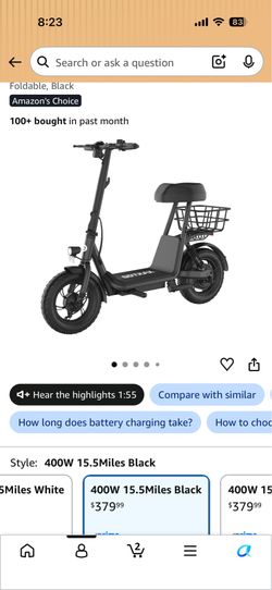 Gotrax A5 12" Electric Scooter 15.5-Mi Range