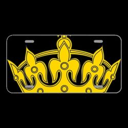 License Plate Novelty Car Front Crown Symbol Design Decoration King