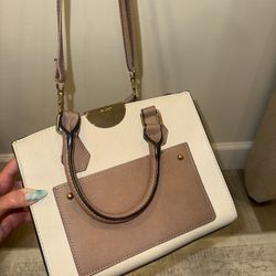 ALDO Cream & Tan Crossbody Handbag/ Purse